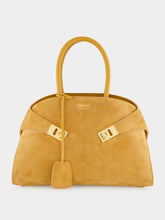 Ferragamo Brown Hug Small Leather Top Handle Bag
