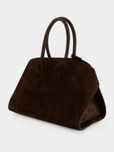Ferragamo Brown Suede Hug Small Top Handle Bag
