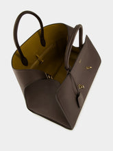 Ferragamo Hug Brown Grainy Leather Medium Handbag