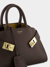Ferragamo Testa de Moro Hug Mini Bicolour Leather Handbag