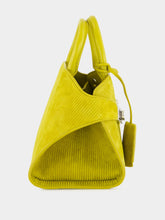 Ferragamo Lemon Mini Hug Suede Corduroy Handbag