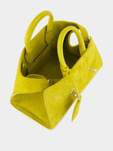 Ferragamo Lemon Mini Hug Suede Corduroy Handbag