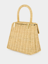 Ferragamo Natural Small Wicker Iconic Top Handle