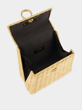 Ferragamo Natural Small Wicker Iconic Top Handle