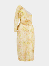 Zimmermann Yellow Floral Crush Asymmetrical Midi Dress