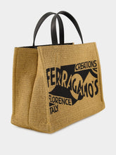 Ferragamo Honey Medium Venna Logo Tote Bag