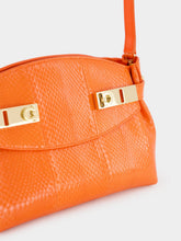 Ferragamo Orange Ayers Leather Hug Pouch