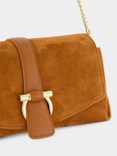 Ferragamo Natural Rust Leather Shoulder Bag