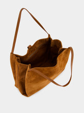 Ferragamo Brown Goatskin Suede Tote Bag