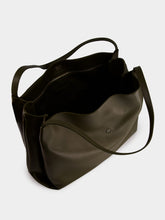 Ferragamo Olive Green Leather Tote Bag