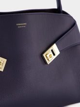 Ferragamo Navy Blue Medium Hug Bag