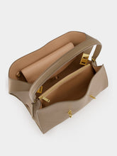Ferragamo Warm Taupe Medium Hug Soft Shoulder Bag