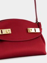 Ferragamo Small Red Silk Pouch Bag