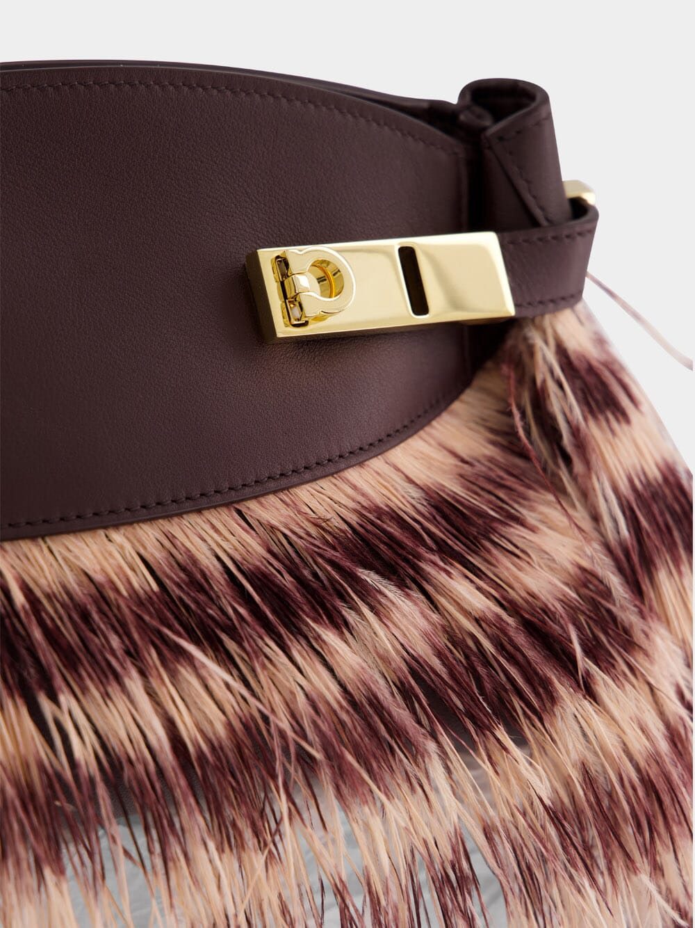 Small Hug Ostrich Feather Bag