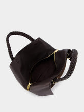 Ferragamo Medium Folded Scarf Bag in Brown Suede