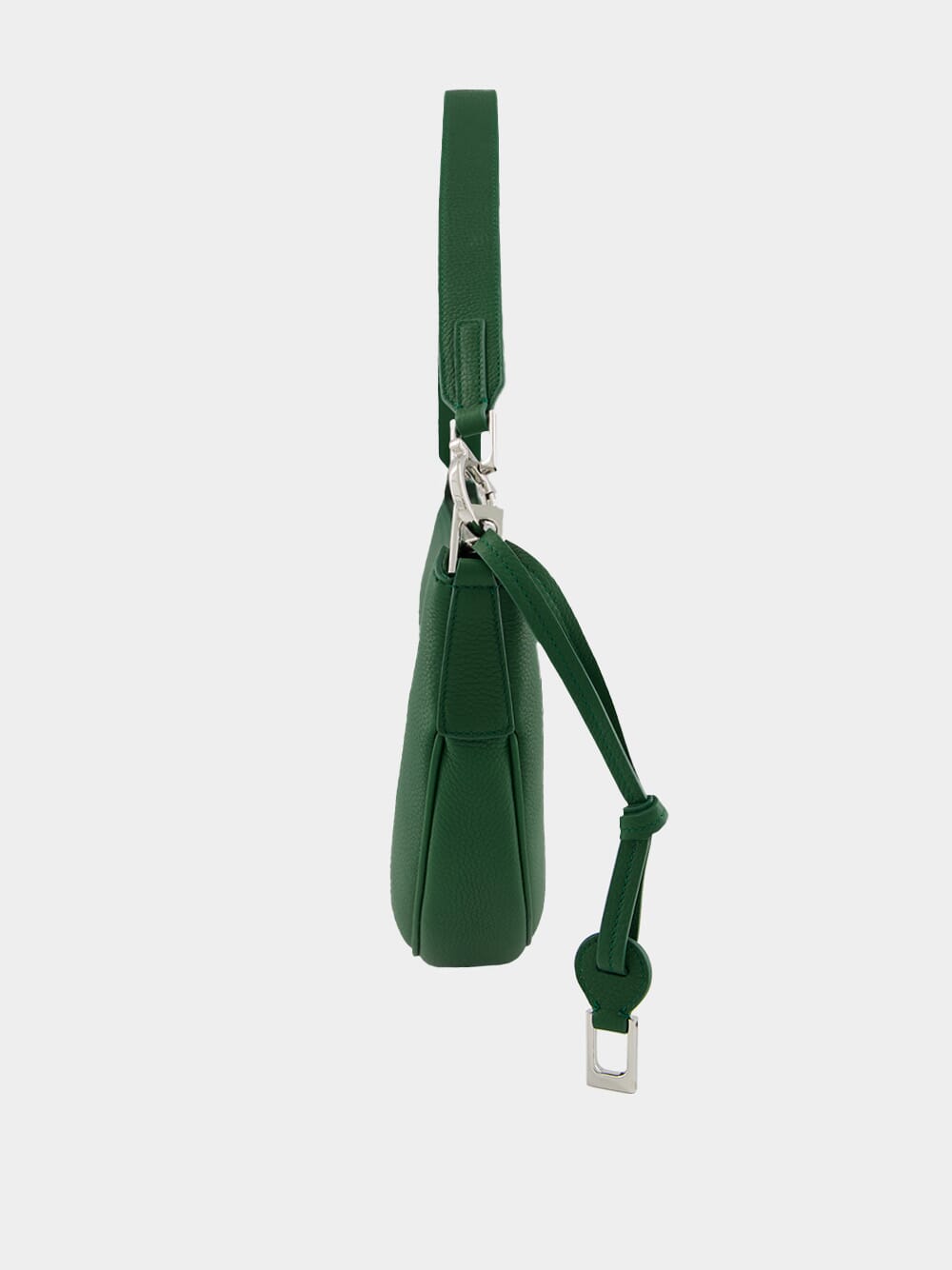 Forest Green Leather Hobo Bag