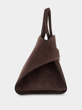 Ferragamo Dark Brown Medium Suede Hug Handbag