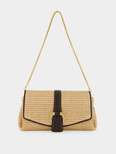 Ferragamo Natural Raffia Mia Extra Small Crossbody Bag