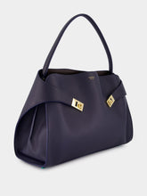 Ferragamo Hug Soft Large Navy Blue Shoulder Bag