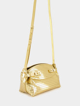 Ferragamo Gold Mirror Small Hug Soft Crossbody Bag