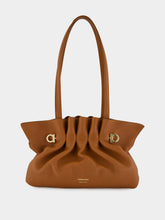 Ferragamo Cognac Small Soft Leather Shoulder Bag