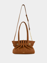 Ferragamo Cognac Small Soft Leather Shoulder Bag