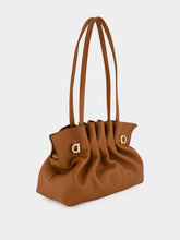 Ferragamo Cognac Small Soft Leather Shoulder Bag