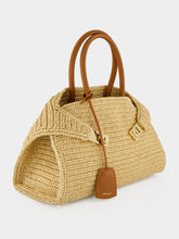 Ferragamo Natural Medium Hug Raffia Handbag