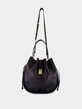 Ferragamo Black Calfskin Hug Bucket Bag