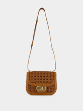 Ferragamo Brown Woven Gancini Crossbody Mini Bag