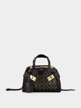 Ferragamo Black Mini Hug Laser-Cut Handbag