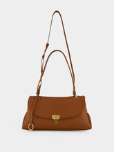 Ferragamo Cognac Medium Sofia Shoulder Bag