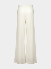 Paula Straight Off-White Cashmere Pants