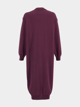 Paula Long Aubergine Cashmere Cardigan
