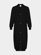Paula Long Black Cashmere Cardigan