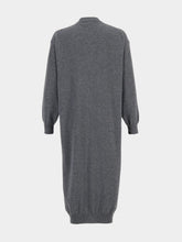 Paula Long Dark Grey Cashmere Cardigan