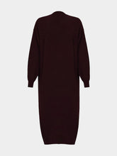 Paula Long Burgundy Cashmere Cardigan