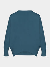 Paula V-Neck Petrol Cashmere Sweater