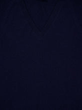 Paula Long V-Neck Navy Cashmere Sweater