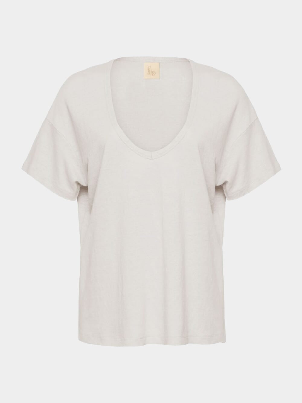 Linen V-Neck T-Shirt