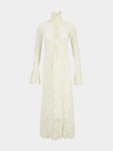 Rabanne Ivory Layered Lace Maxi Dress