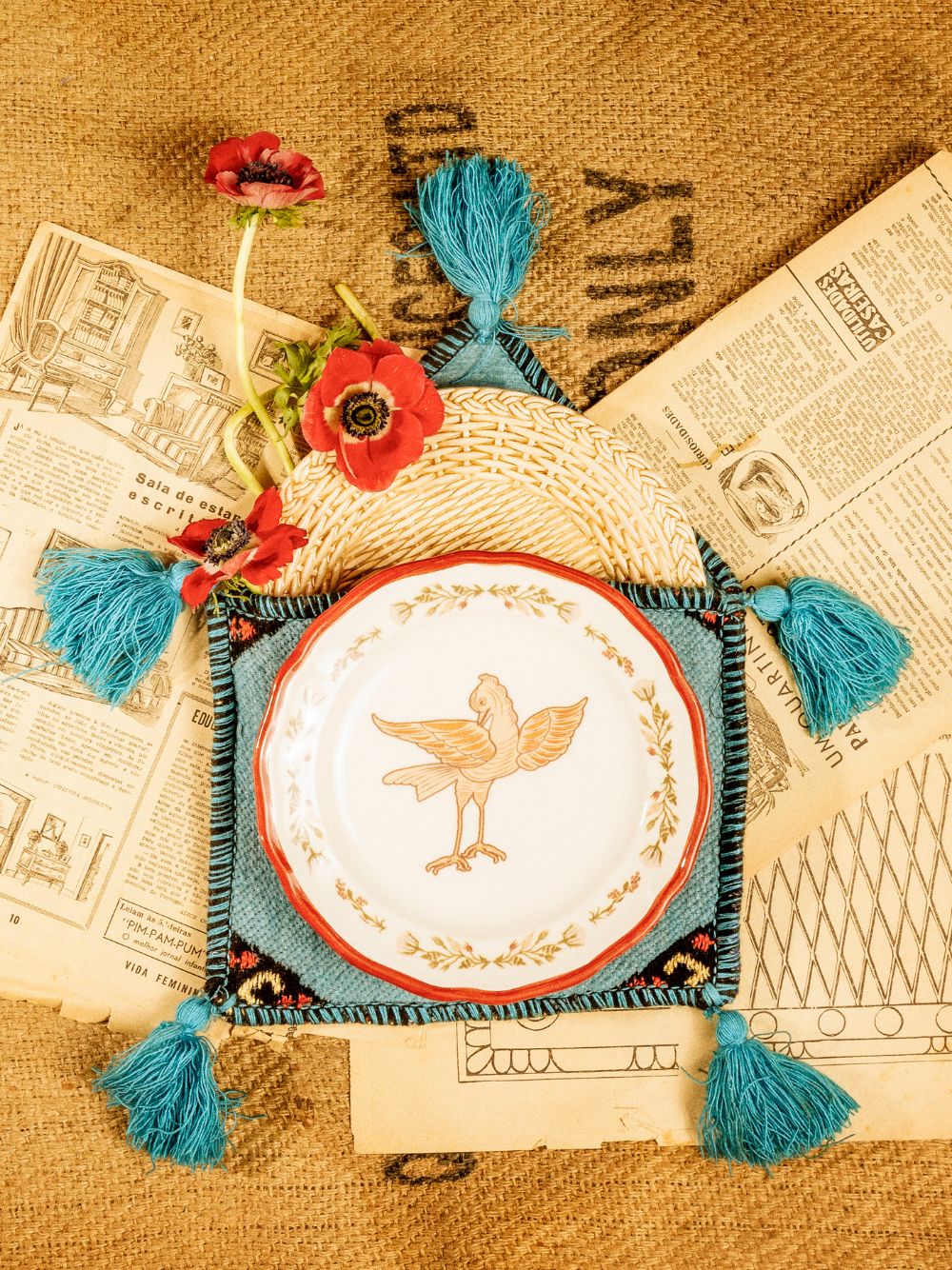 Seagull Handpainted Dinner Plate