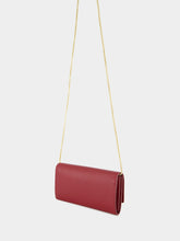 Ferragamo Red Gancini Wallet with Chain