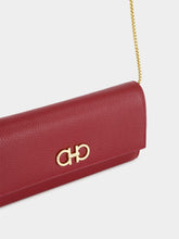 Ferragamo Red Gancini Wallet with Chain