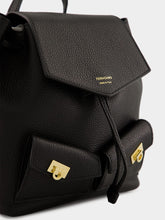 Ferragamo Mini Harley Black Leather Backpack
