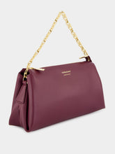 Ferragamo Plum Gancini Chain Mini Bag