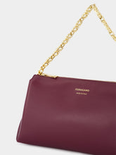 Ferragamo Plum Gancini Chain Mini Bag