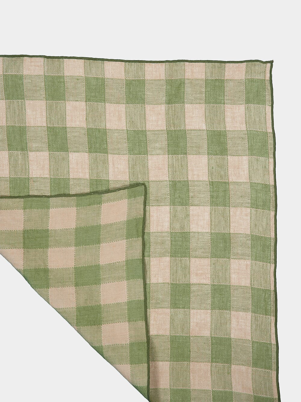 Green Bourdon Vintage Canvas Napkin