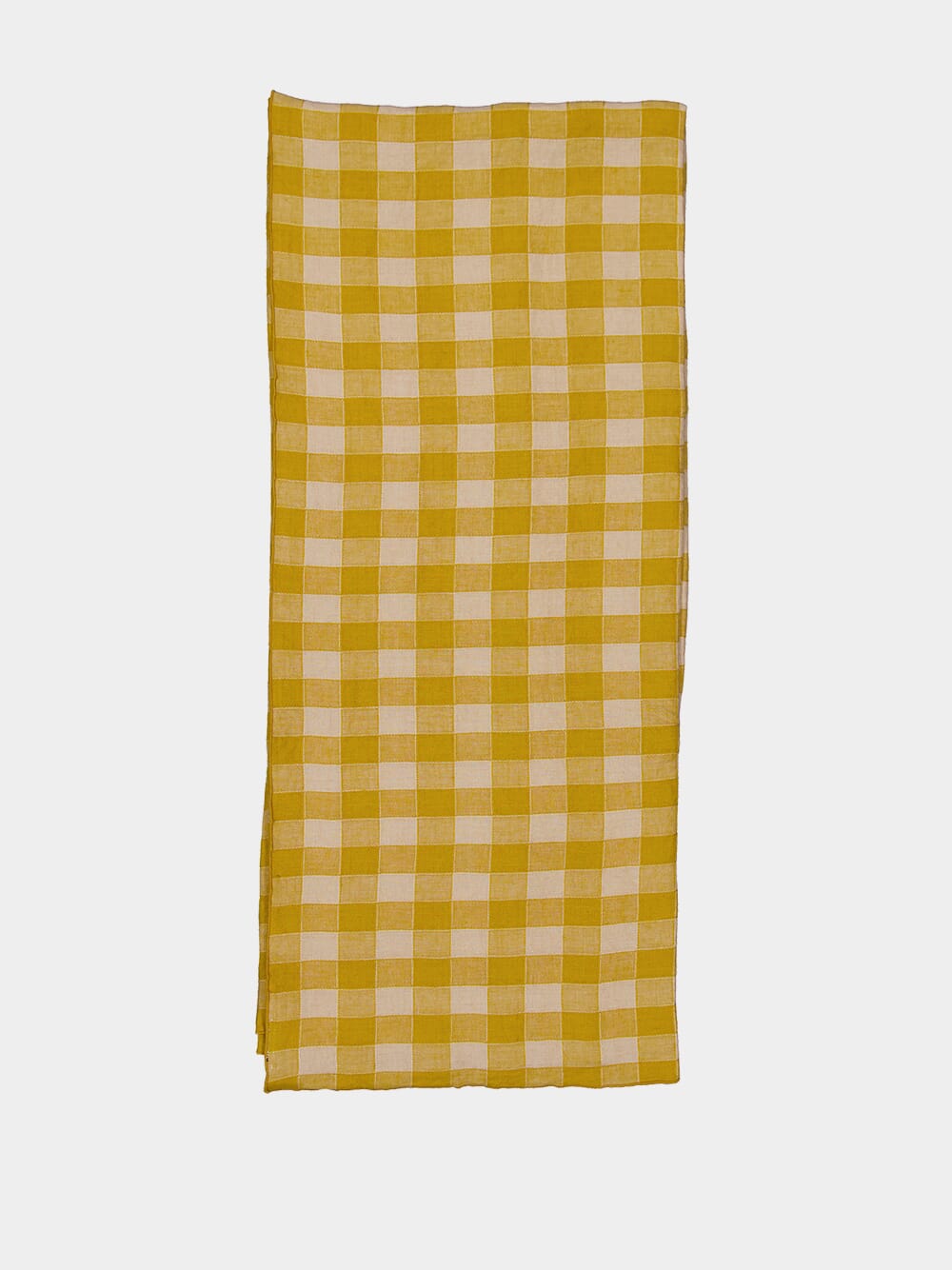 Yellow Bourdon Vintage Vichy Tablecloth