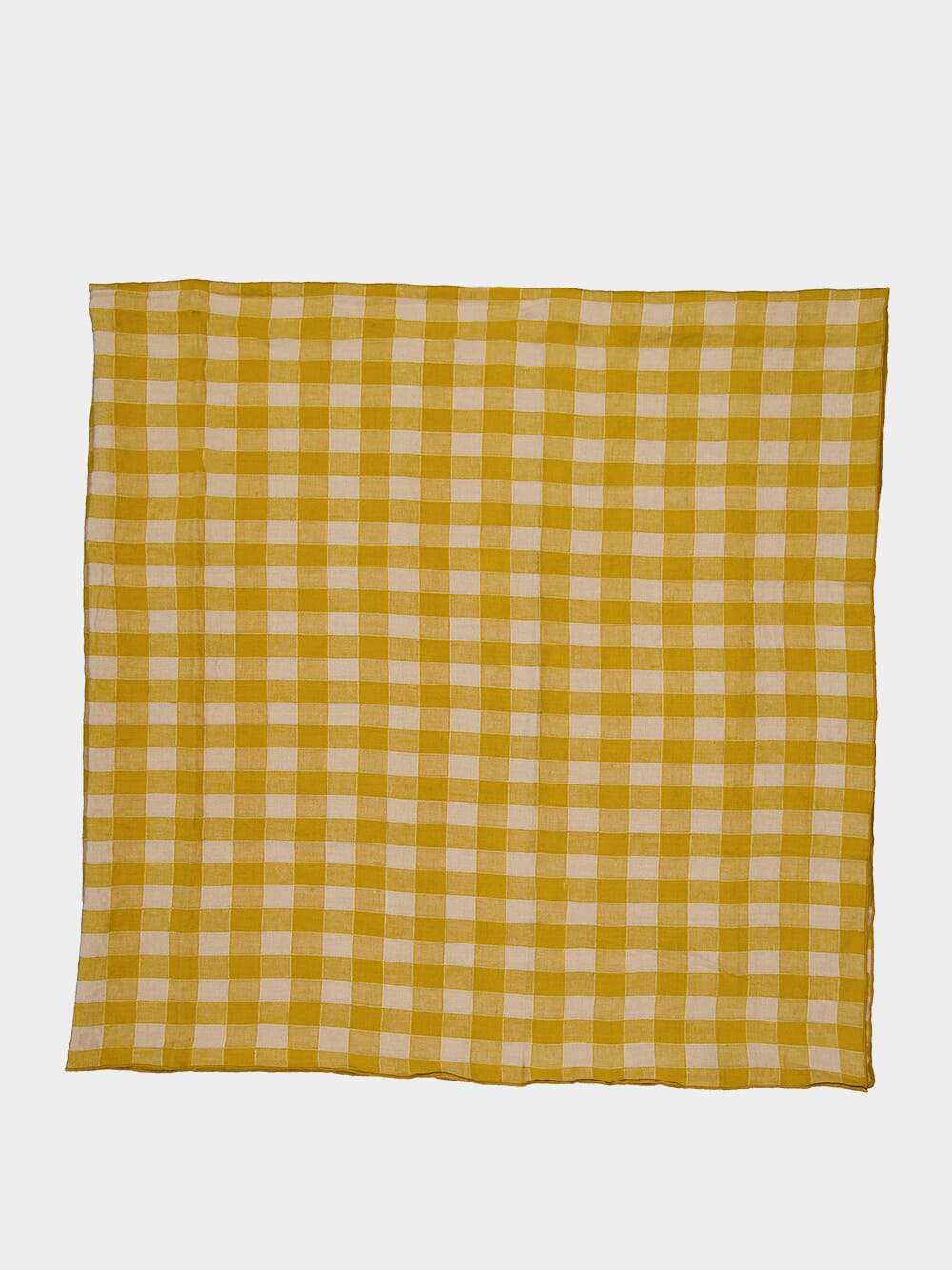 Yellow Bourdon Vintage Vichy Tablecloth